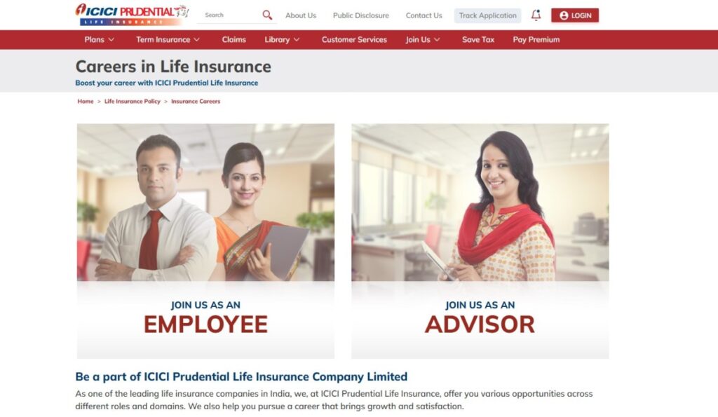 ICICI Prudential Life Insurance Insurance Careers