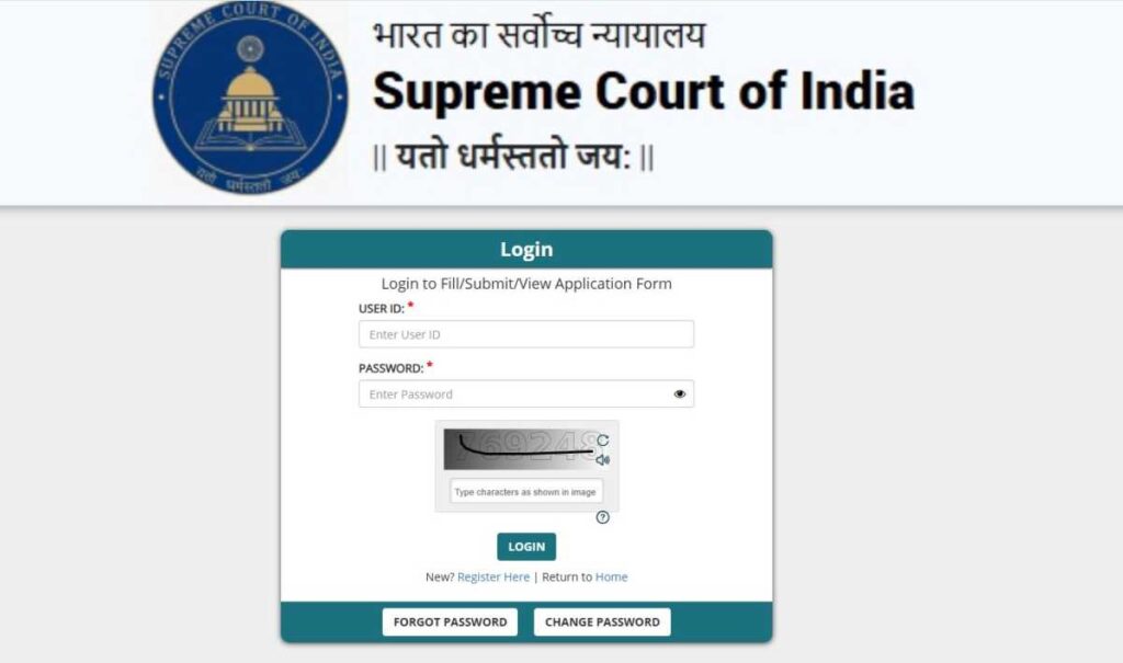 Supreme Court Of India Law Clerk Admit Card 2025 OUT Download Link sci.gov.in